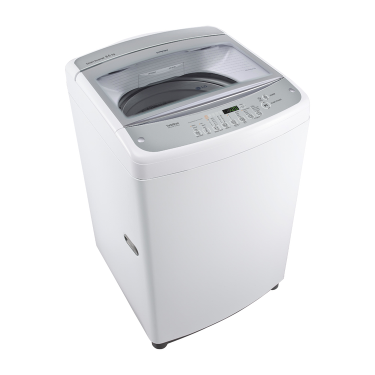 LG 8.5kg Top Load Washing Machine WTG8520, Front right top view