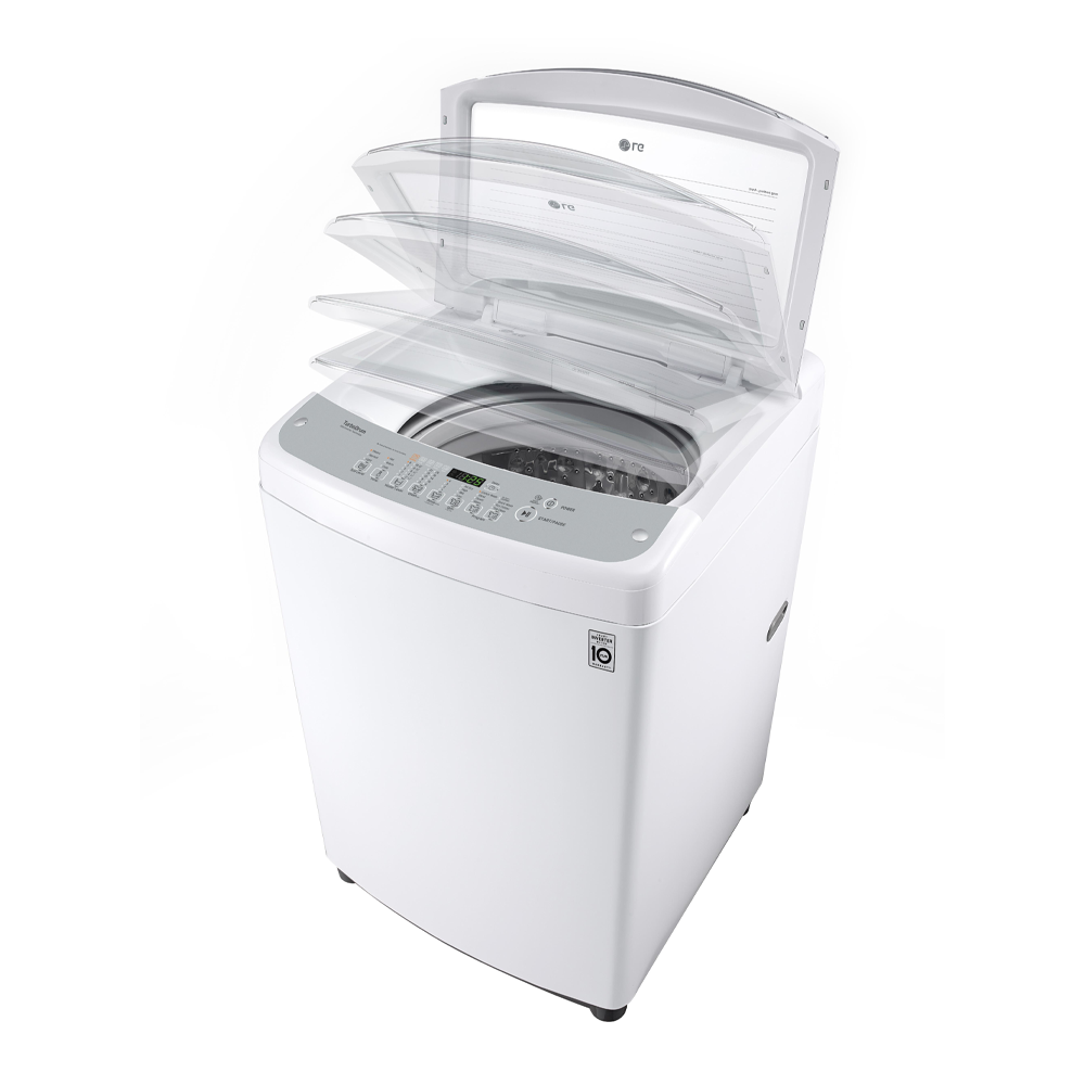 LG 8.5kg Top Load Washing Machine WTG8520, Front left top view