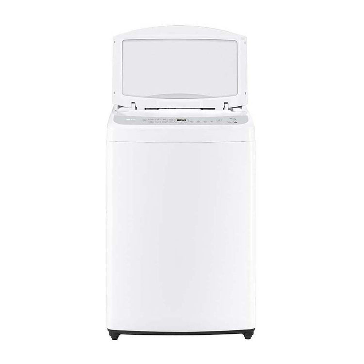 LG WTL5-10W 10Kg Series 5 top load washing machine, Front view with open top