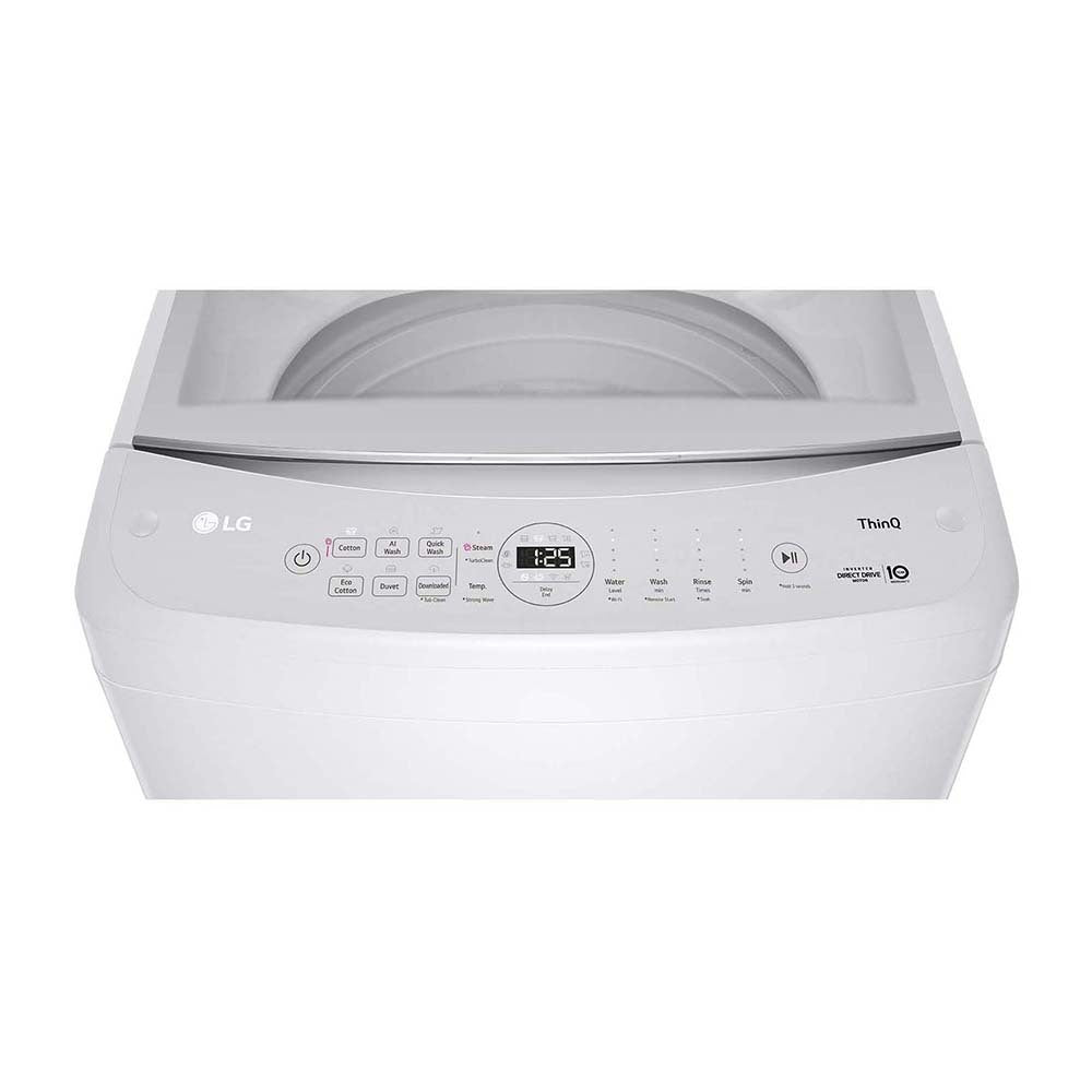 LG WTL5-10W 10Kg Series 5 top load washing machine, Panel perspective view