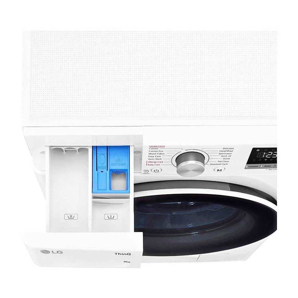 LG WV5-1208W 8kg Series 5 Slim Front Load Washing Machine with Steam