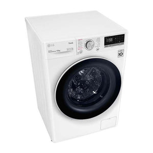 LG 10kg Series 5 Front Load Washing Machine with Steam WV5-1410W, Top right front view