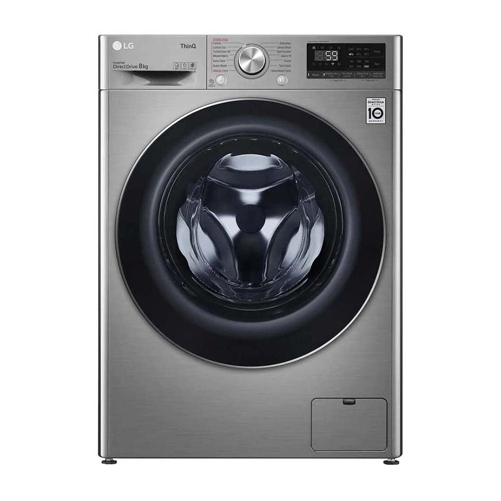 LG 8kg Front Load Washing Machine WV7-1208V, Front view