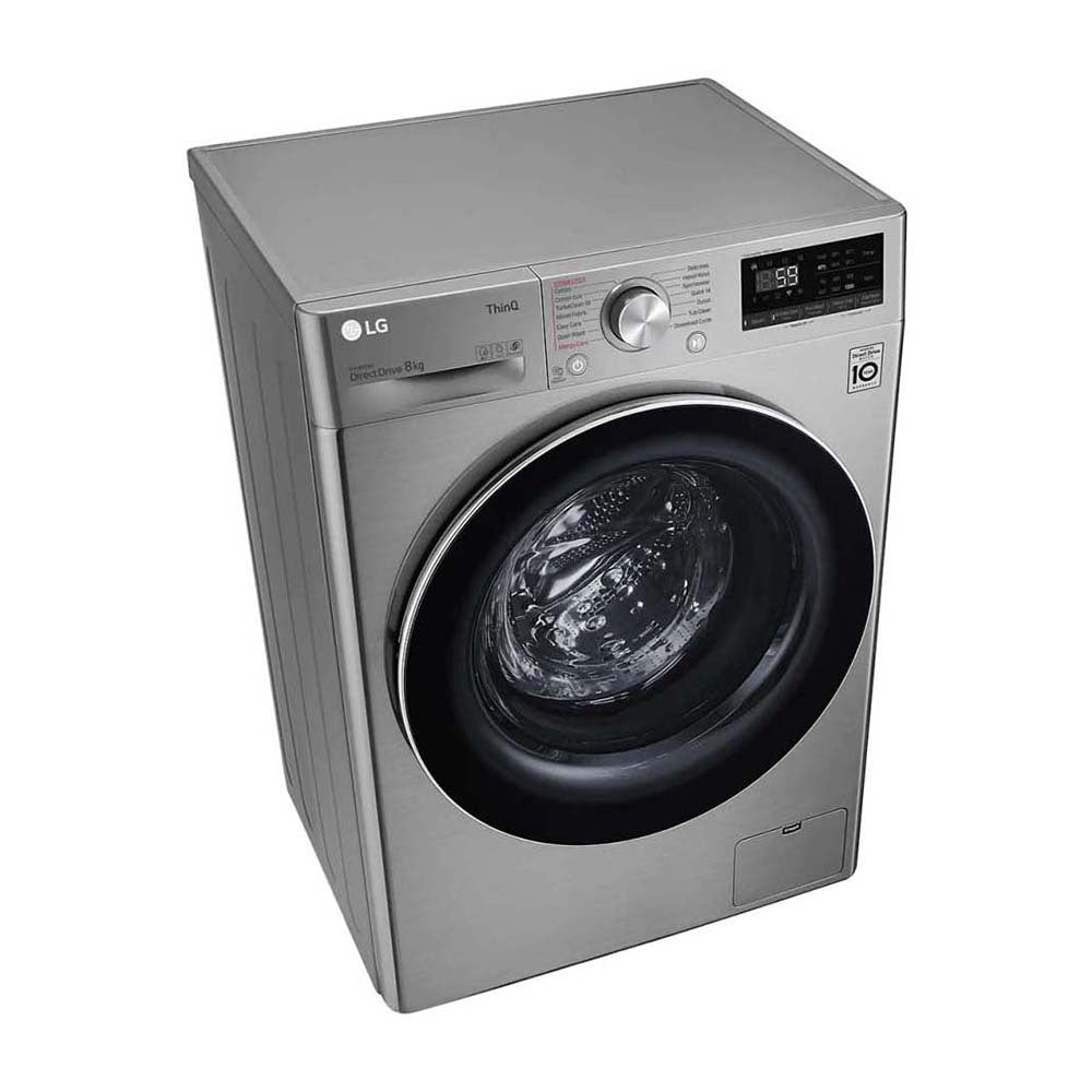 LG 8kg Front Load Washing Machine WV7-1208V, Front right view