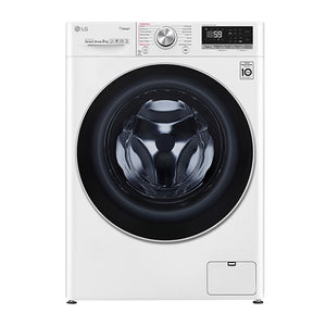 LG WV7-1409W Front Load 9Kg Washing Machine w/ Steam+, Front view