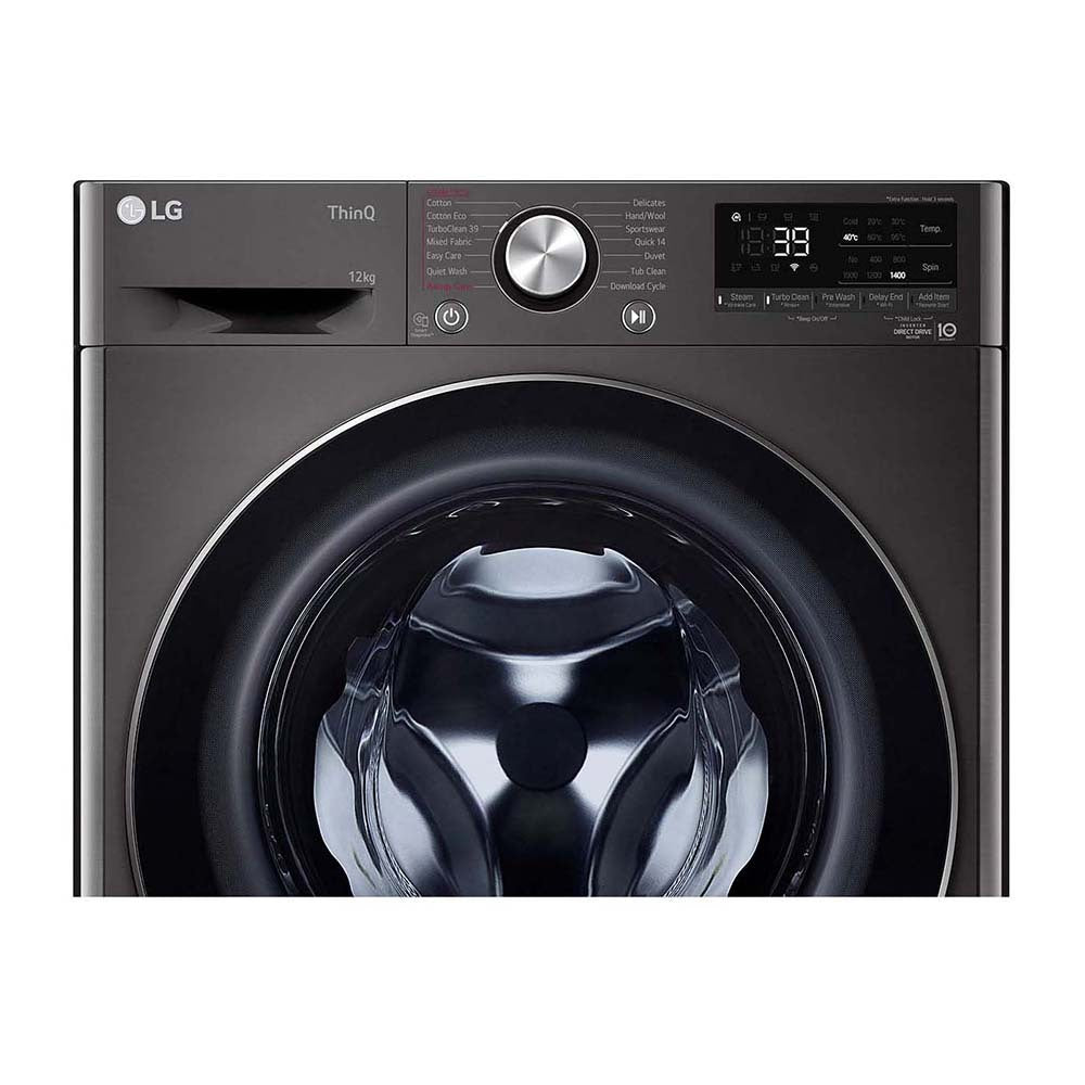 LG WV9-1412B 12kg Series 9 Front Load Washing Machine with Turbo Clean 360