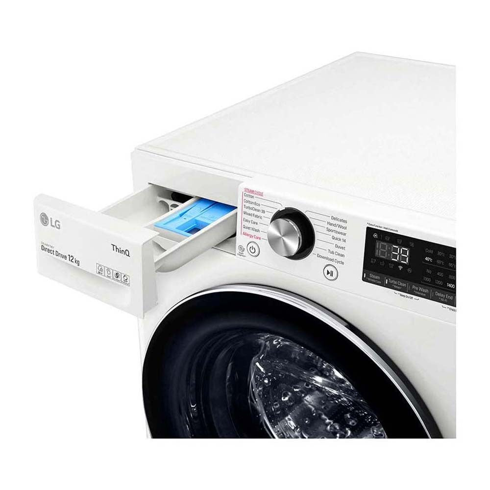 LG WV9-1412W 12kg Series 9 Front Load Washing Machine with Steam+