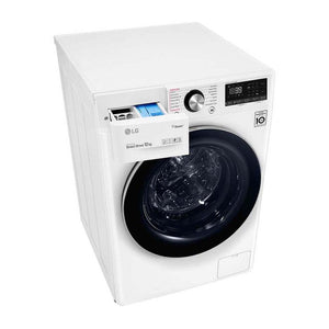 LG 12kg Front Load Washing Machine WV9-1412W, Front top right view with drawer