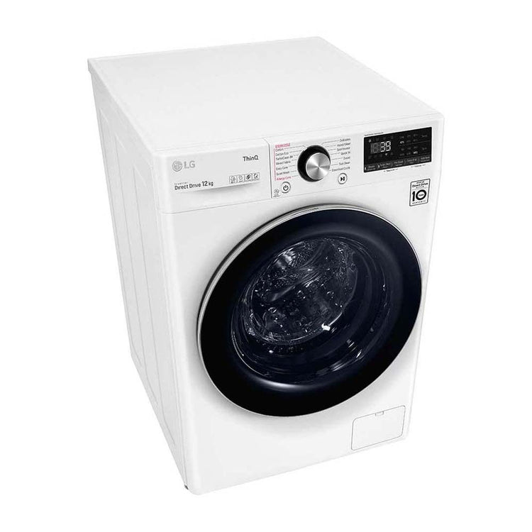 LG 12kg Front Load Washing Machine WV9-1412W, Front top right view