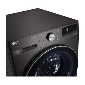 LG 12/8kg Series 9 Front Load Washer Dryer Combo WVC9-1412B, Front top right view