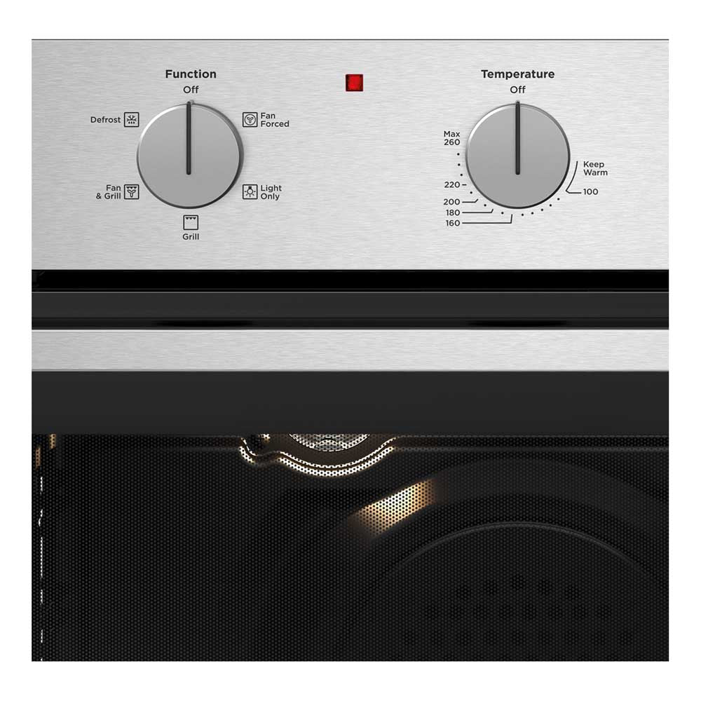 Westinghouse 60cm Electric Built-In Oven Stainless Steel WVE613SCA, Control panel view