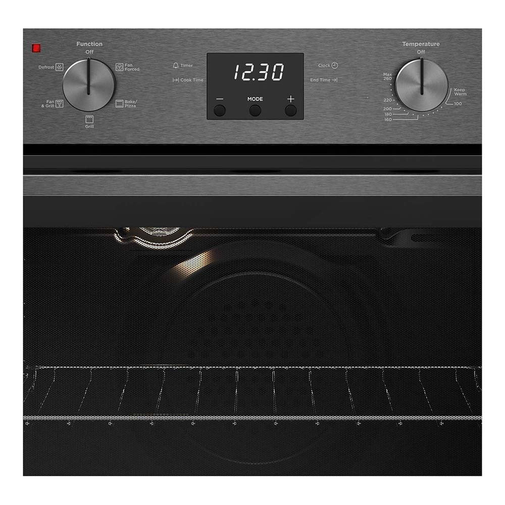 Westinghouse WVE615DSCA 60cm Multi-Function 5 Oven, Temperature panel perspective view