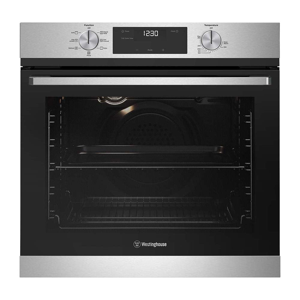 Westinghouse 60cm Multifunction Oven Stainless Steel WVE6515SD, Front view