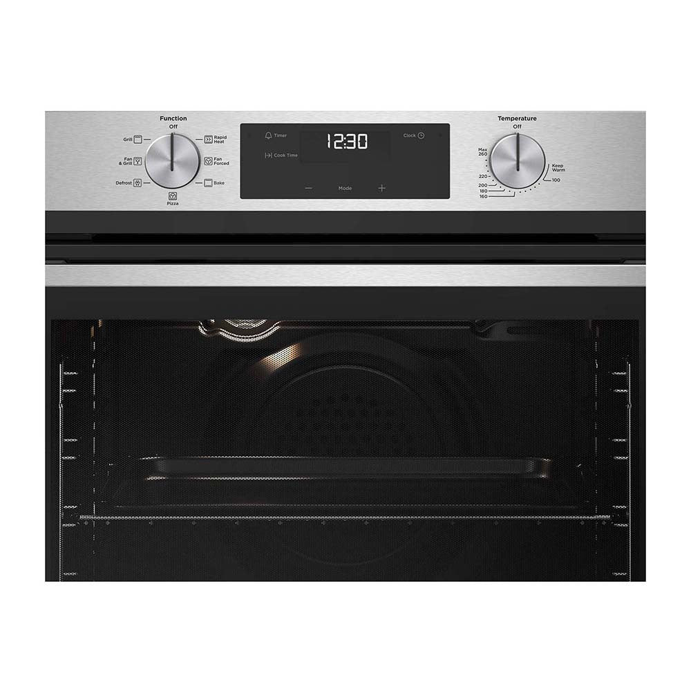 Westinghouse 60cm Multifunction Oven Stainless Steel WVE6515SD, Control panel view