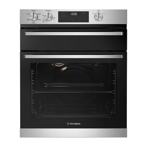 Westinghouse WVE6555SD 60cm 5 Function Electric Built-In Oven with Separate Grill, Front view