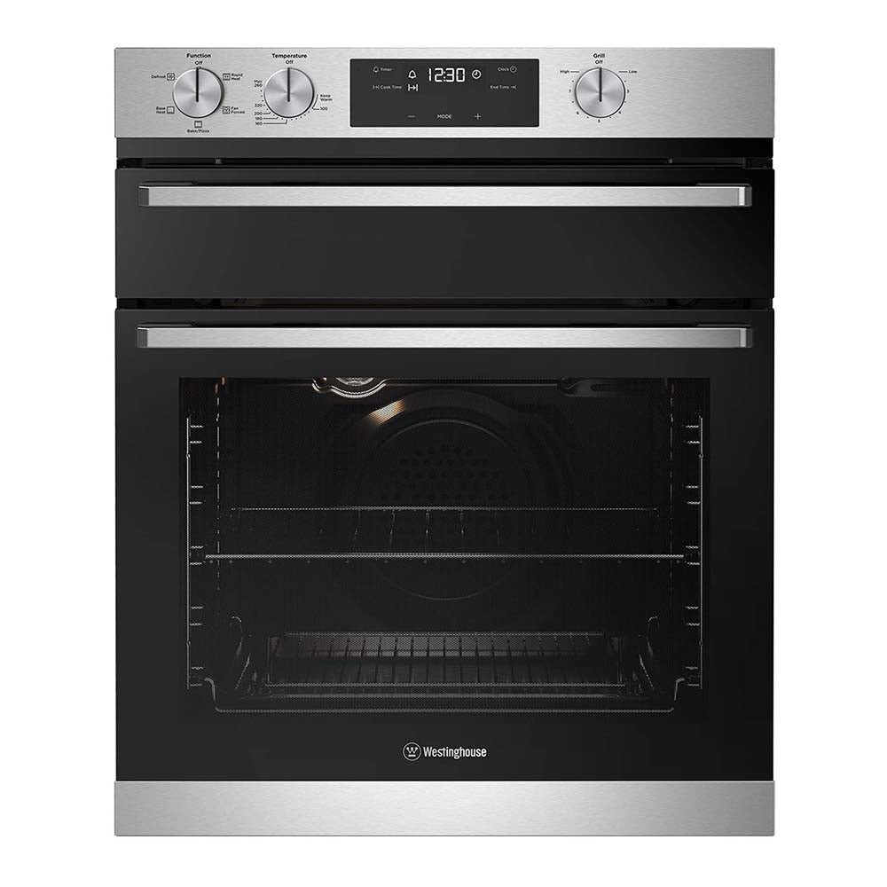 Westinghouse WVE655SC 60cm Multi-Function Oven, Stainless-Steel, Front view