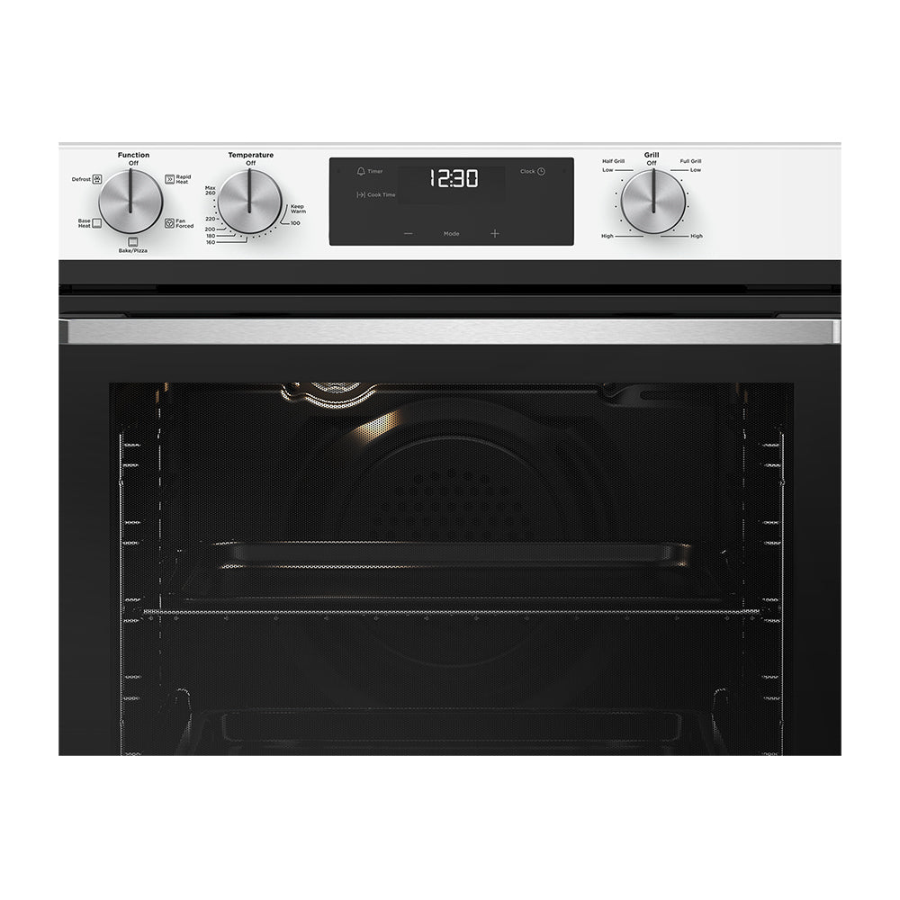 Westinghouse 60cm 5 Function Electric Built-In Oven with Separate Grill WVE6565WD, Control panel view