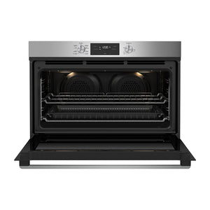 Westinghouse 90cm Electric Built-In Oven Stainless Steel WVE915SC, Front view with door open