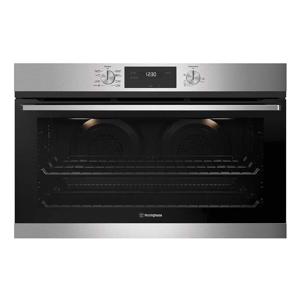 Westinghouse WVE9515SD 90cm Multifunction Oven, Stainless Steel, Front view