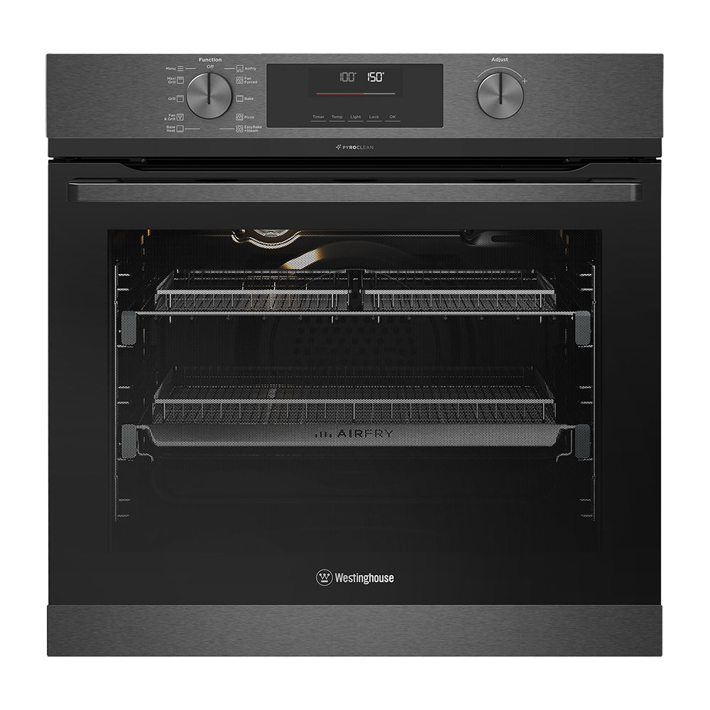 Westinghouse WVEP6717DD 60cm 10 Function Pyrolytic Built-In Over Dark Steel with AirFry