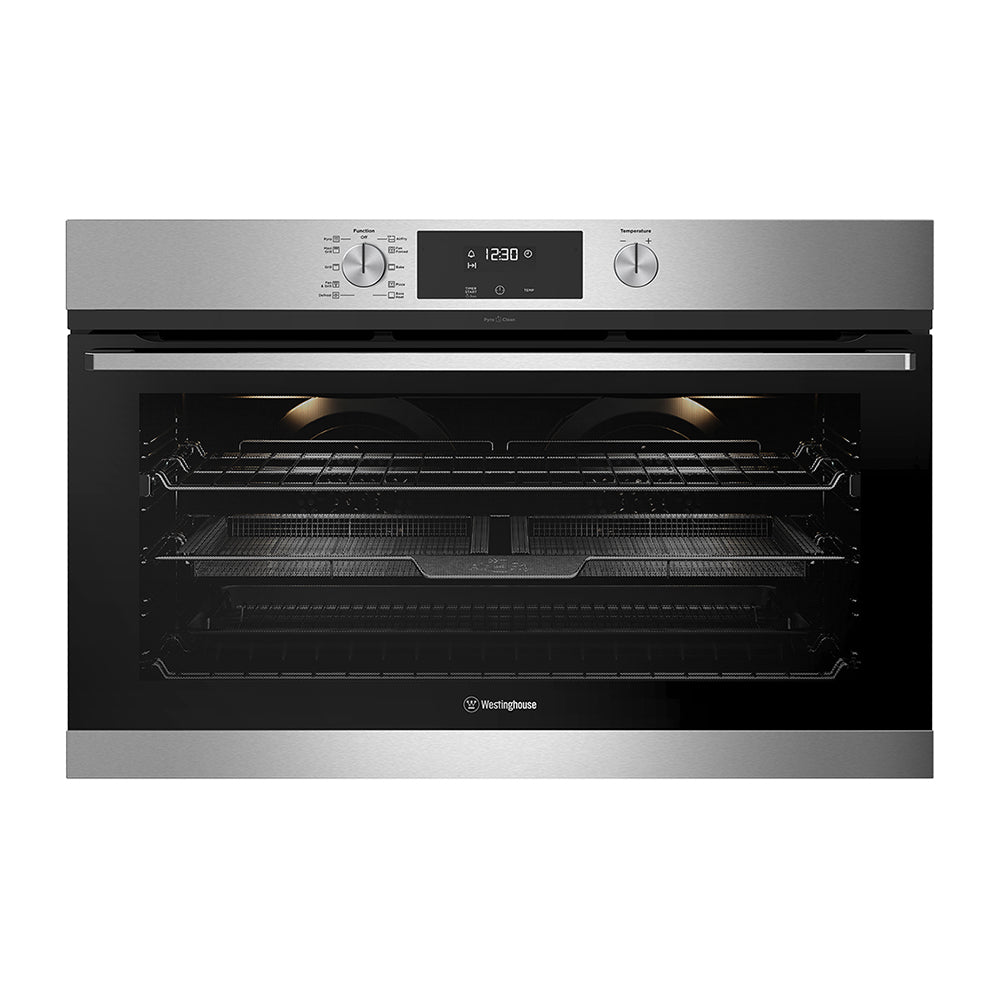 Westinghouse WVEP916SC 90cm Electric Oven, Front view