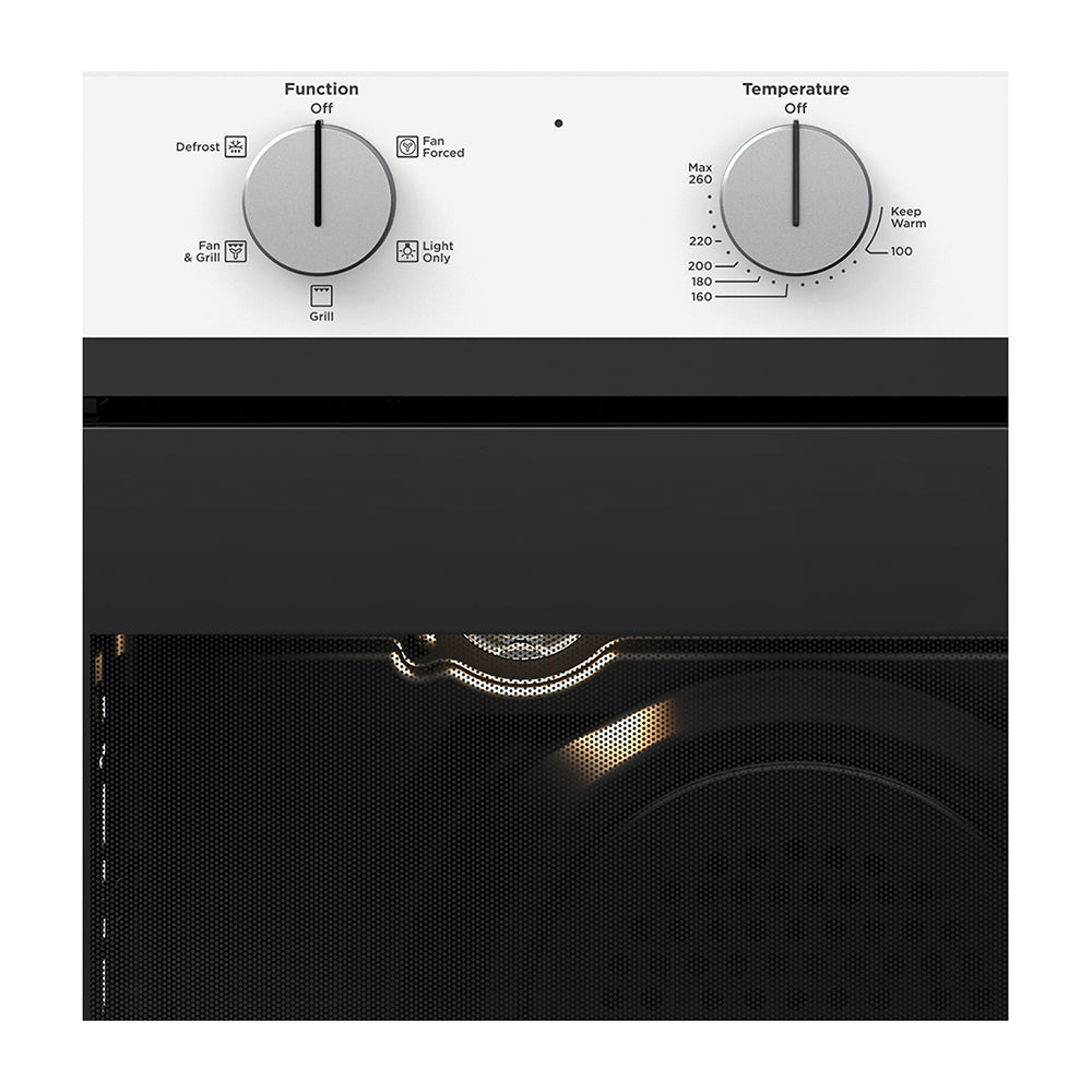 Westinghouse WVES613WCR 60cm Electric Oven, Control panel view