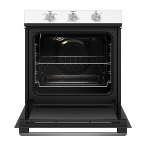 Westinghouse 60cm Gas Built-In Oven White WVG613WCLP, Front view with door open