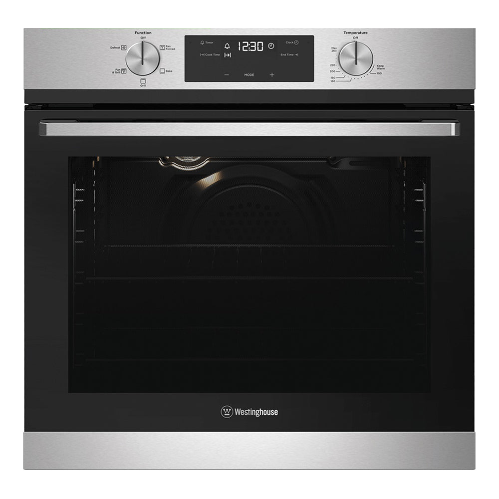 Westinghouse WVG615SCNG 60cm Gas Built-In Oven Stainless Steel, Front view