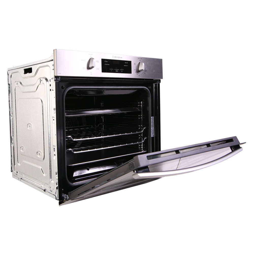 Westinghouse WVG615SNG 60cm Natural Gas Built-In Oven, Side view with front open