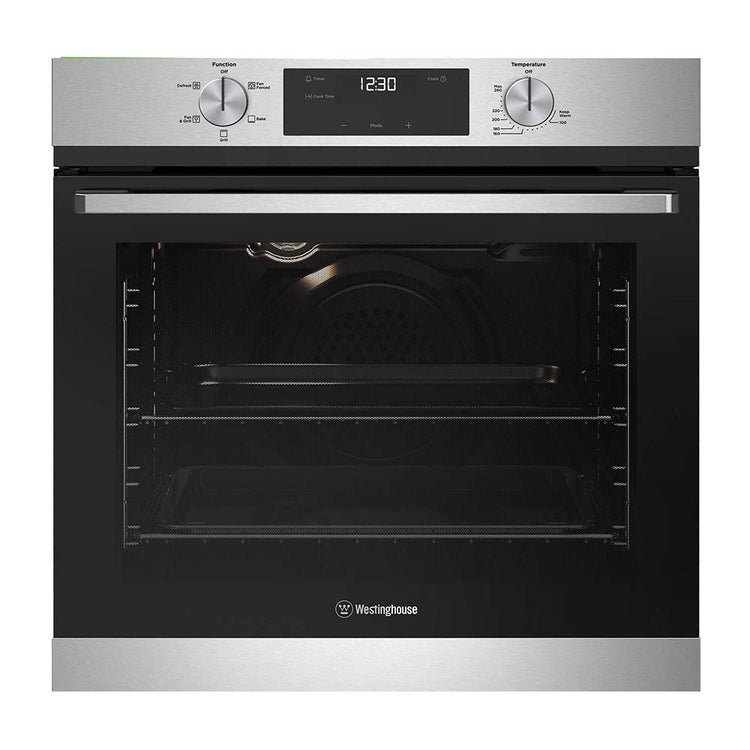 Westinghouse 60cm 5 Function Electric Built-In Oven Stainless Steel WVG6515SD, Front view