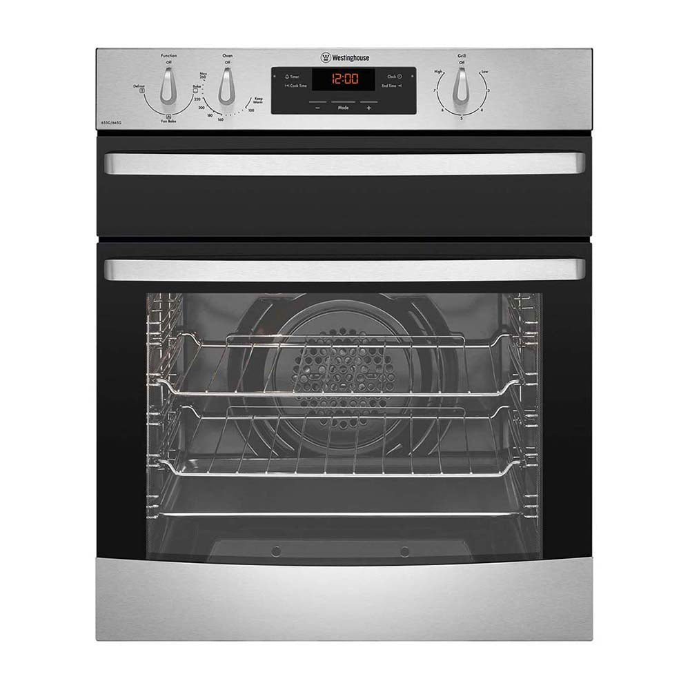 Westinghouse 60cm LPG Built-In Oven with Separate Grill Stainless Steel WVG655SCLP, Front view