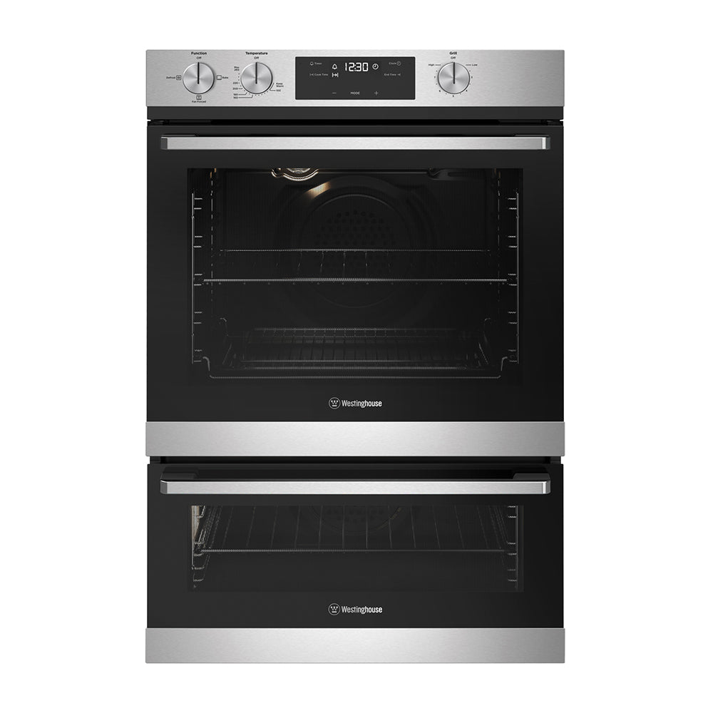 Westinghouse 60cm NG Built-In Oven with Separate Grill Stainless Steel WVG665SCNG, Front view