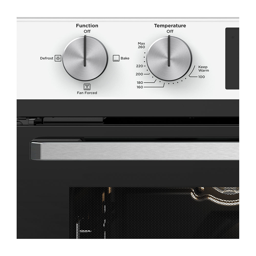 Westinghouse 60cm LPG Built-In Oven with Separate Grill White WVG665WCLP, Control panel view