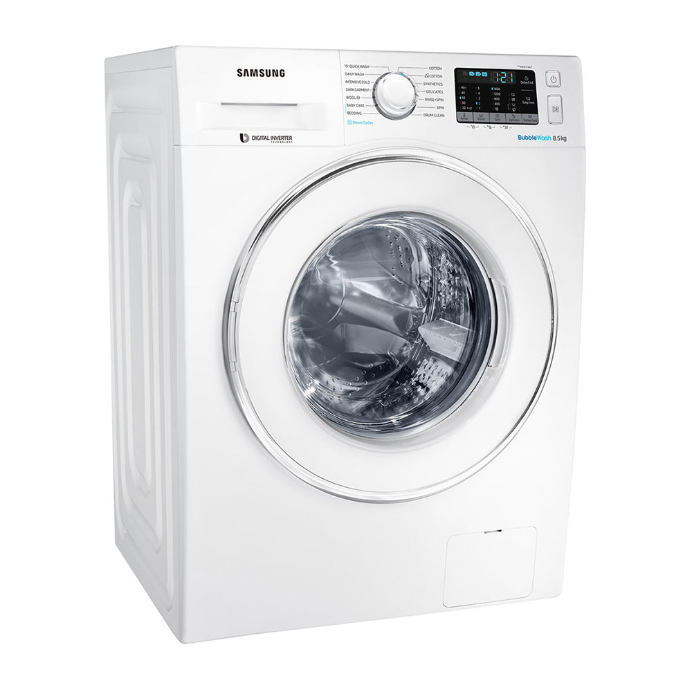 Samsung 8.5kg BubbleWash Steam Front Load Washer WW85J54E0IW, Right view