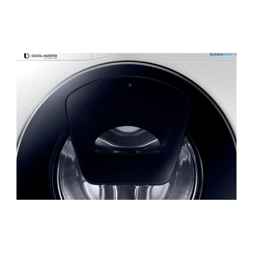 Samsung 8.5Kg AddWash Front Load Washing Machine with Steam WW85K54E0UW, Front close view