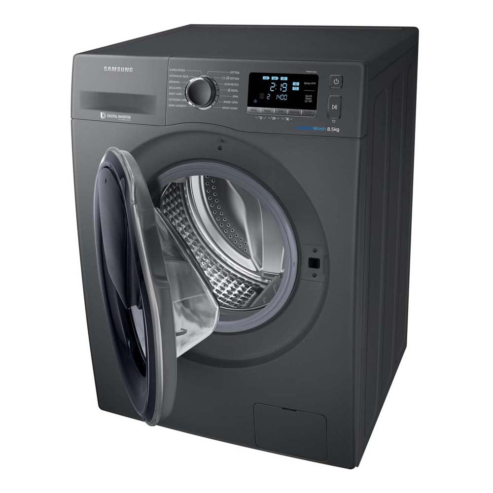 Samsung AddWash 8.5kg Front Load Washing Machine WW85K6410QX, Front left side view