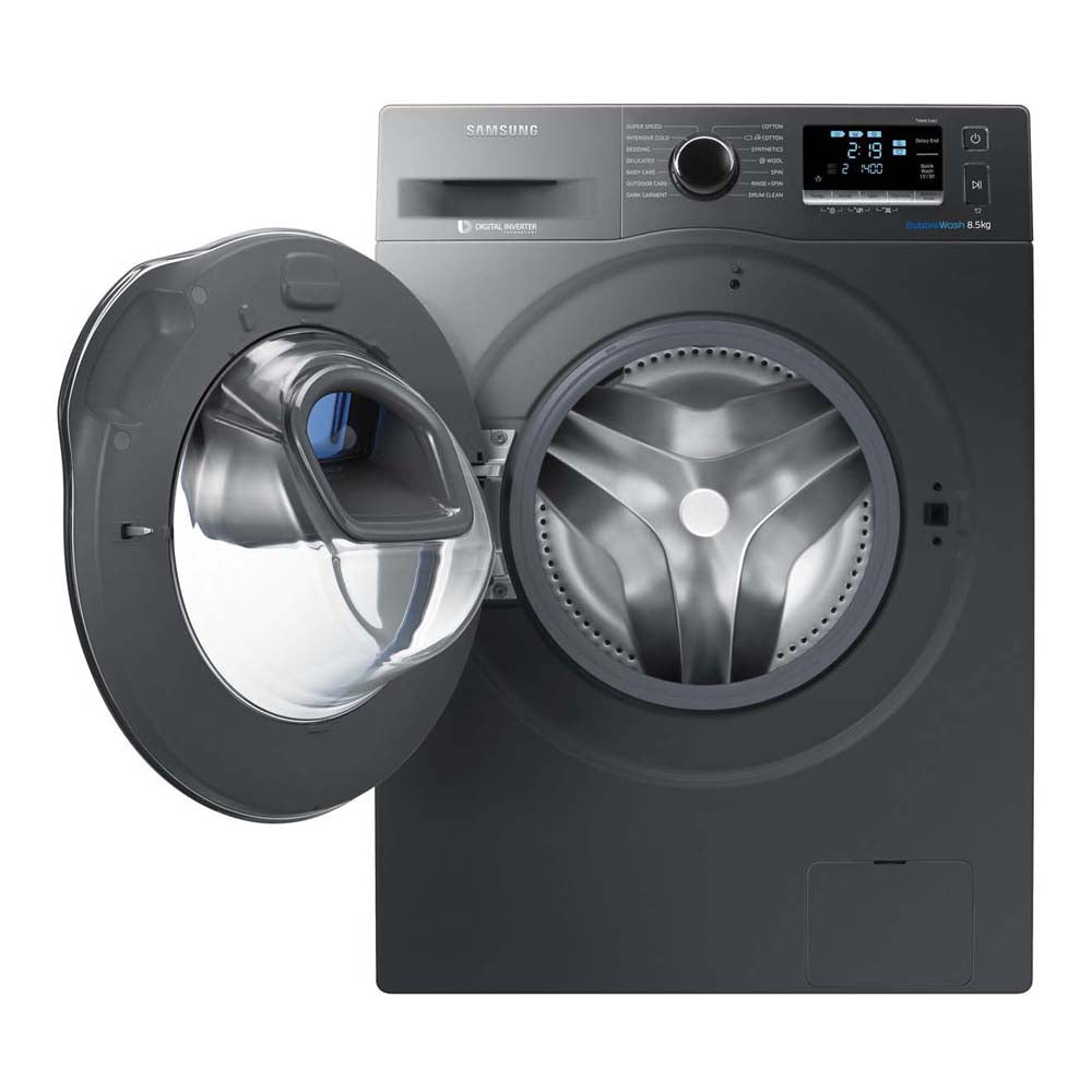 Samsung AddWash 8.5kg Front Load Washing Machine WW85K6410QX, Front view open gate