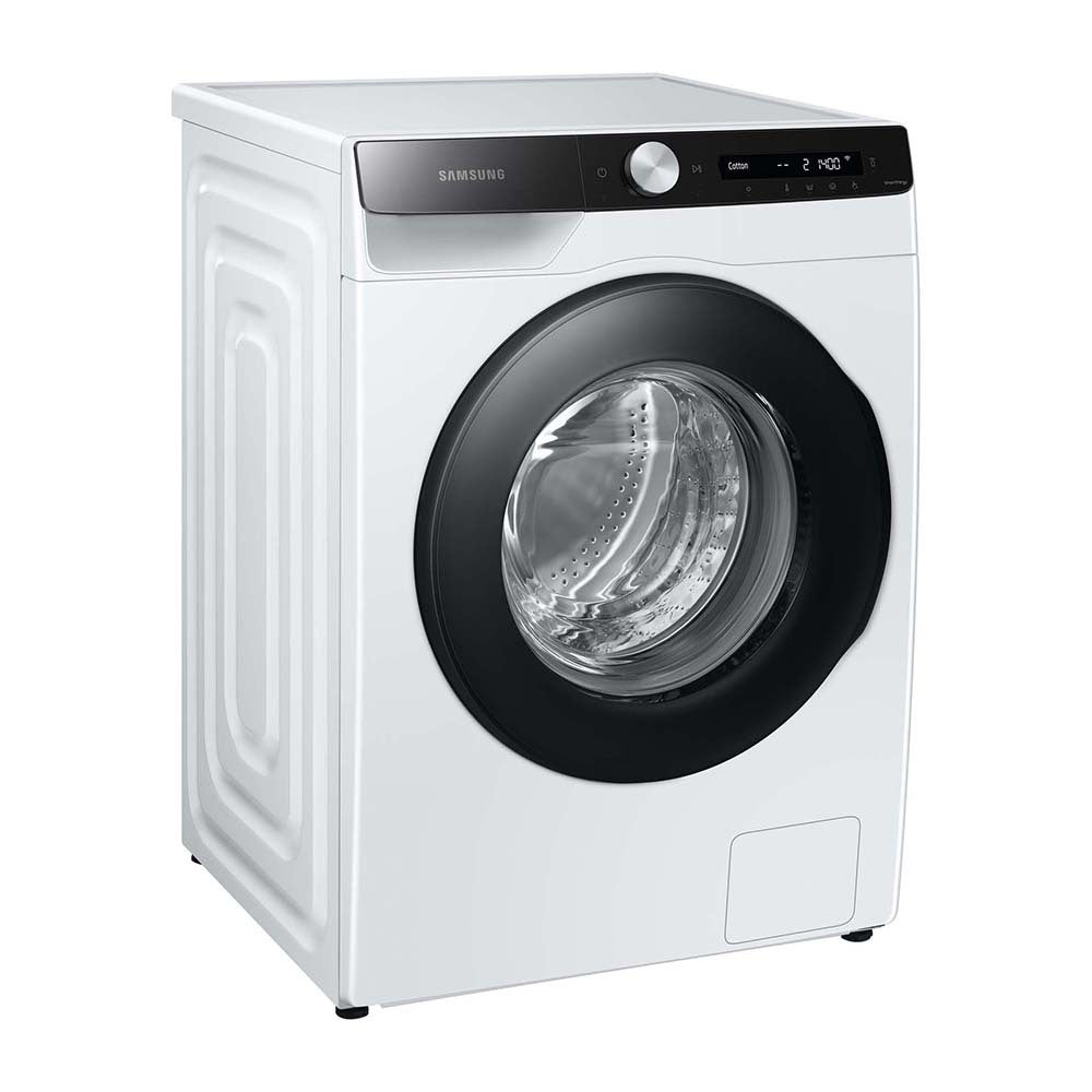 Samsung 8.5kg A.I Personalised BubbleWash Front Load Washing Machine WW85T504DAE, Front right view