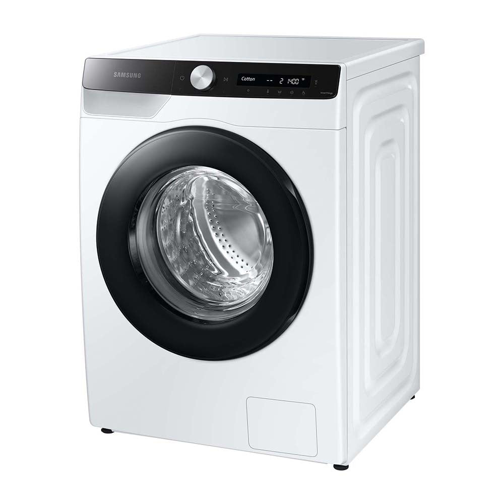 Samsung 8.5kg A.I Personalised BubbleWash Front Load Washing Machine WW85T504DAE, Front left view