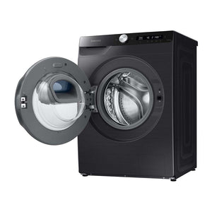 Samsung 8.5kg AddWash Smart AI Front Load Washer WW85T554DAB, Front left view with door open