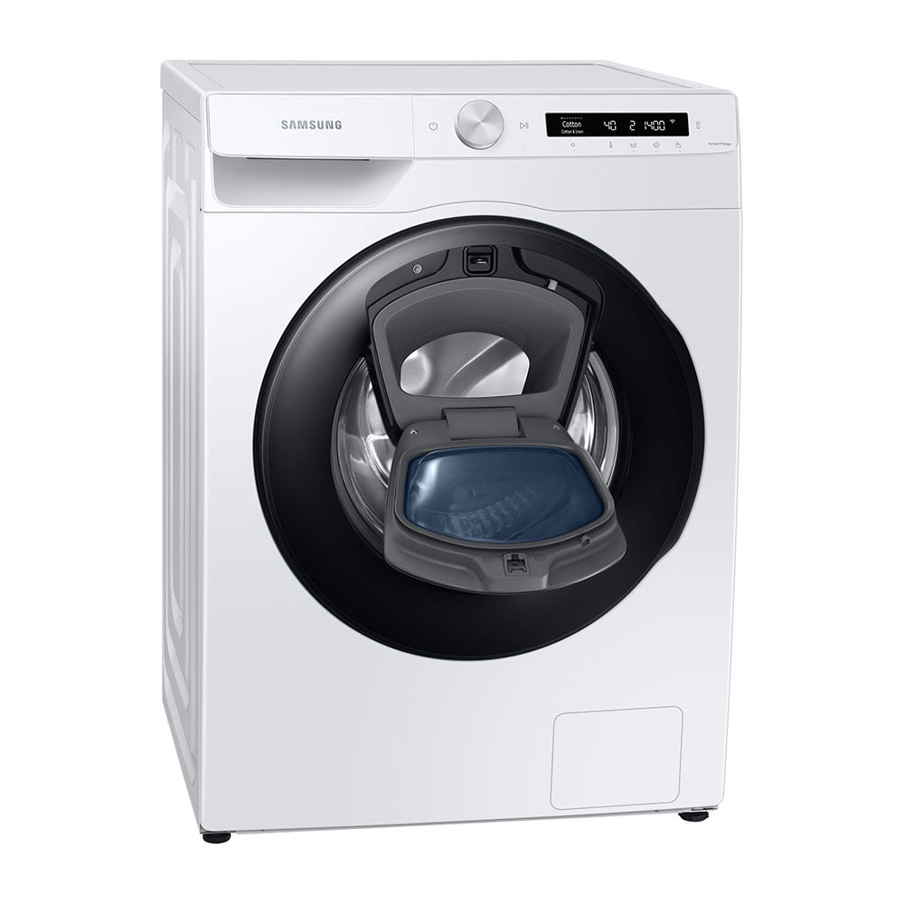 Samsung 8.5kg AI Personalised AddWash Front Load Washing Machine WW85T554DAW, Front view 1