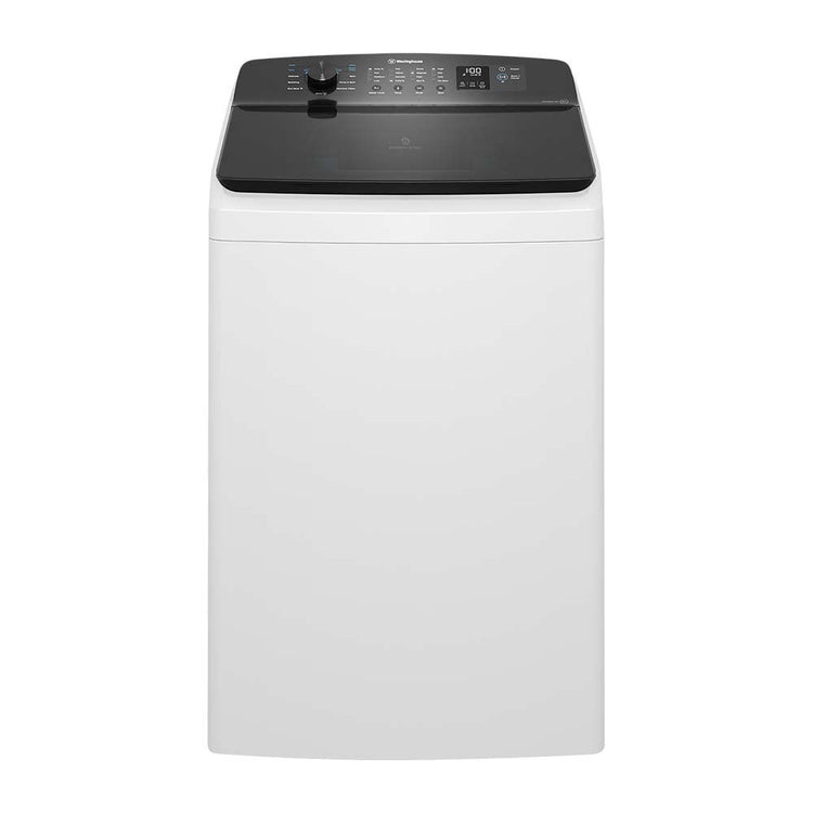 WWT8084J7WA Westinghouse 8kg Easycare top load washing machine, Front view 