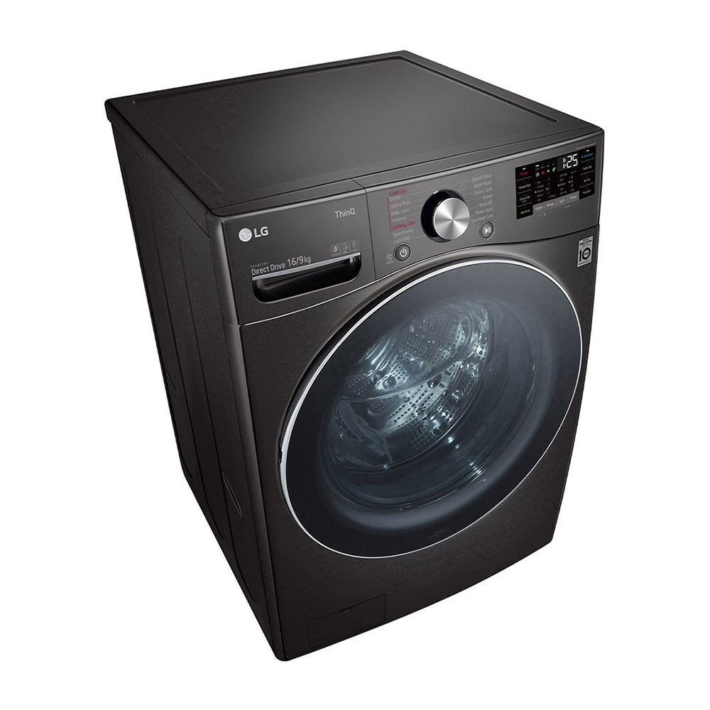 LG 16kg-9kg Combo Washer Dryer WXLC-1116B, Front top right view