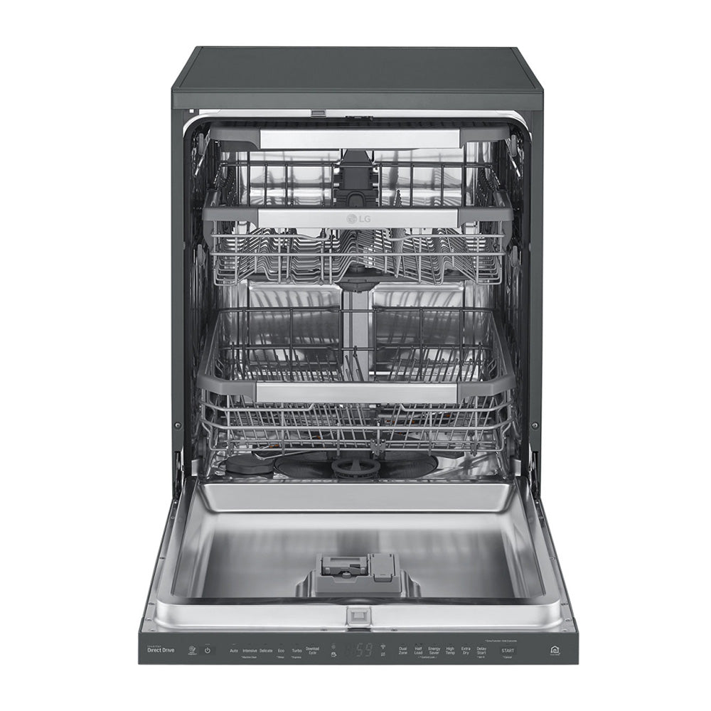 LG XD3A15MB 15 Places QuadWash Dishwasher, Matte Black finish, Front open